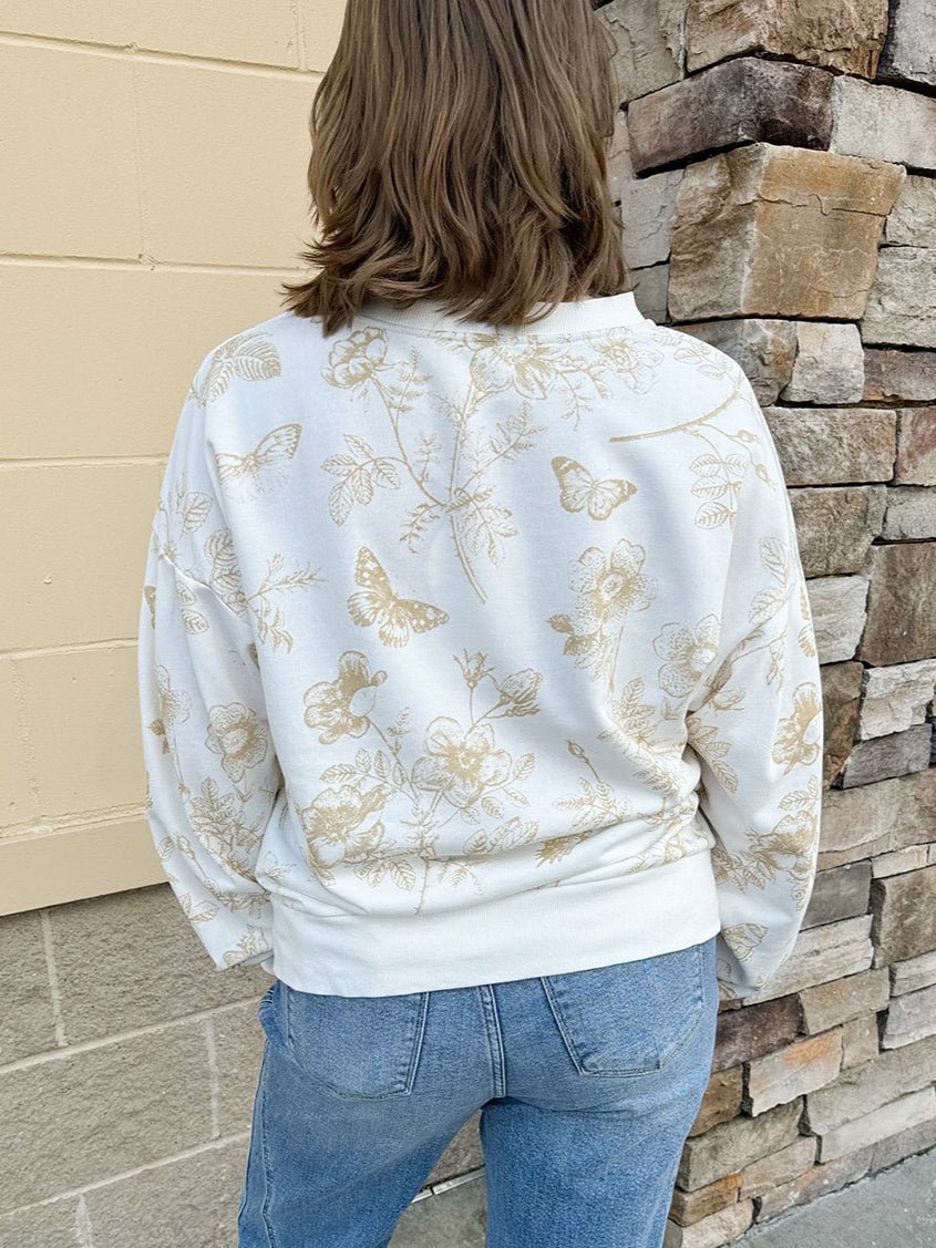 {FINAL SALE} Afternoon Escape French Terry Top - The Pink Pineapple 850