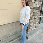 {FINAL SALE} Afternoon Escape French Terry Top - The Pink Pineapple 850