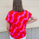 {FINAL SALE} Amber Bloom Dolman Top - The Pink Pineapple 850