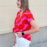 {FINAL SALE} Amber Bloom Dolman Top - The Pink Pineapple 850