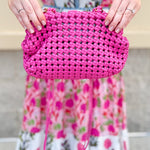 {FINAL SALE} [BC Bags] Hot Pink Braided Knot Handbag - The Pink Pineapple 850