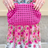 {FINAL SALE} [BC Bags] Hot Pink Braided Knot Handbag - The Pink Pineapple 850