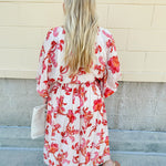 {FINAL SALE} Blossom Breeze Floral Midi Dress - The Pink Pineapple 850