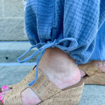 {FINAL SALE} Breezy Bay Wide Leg Blue Pants - The Pink Pineapple 850