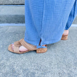 {FINAL SALE} Breezy Bay Wide Leg Blue Pants - The Pink Pineapple 850