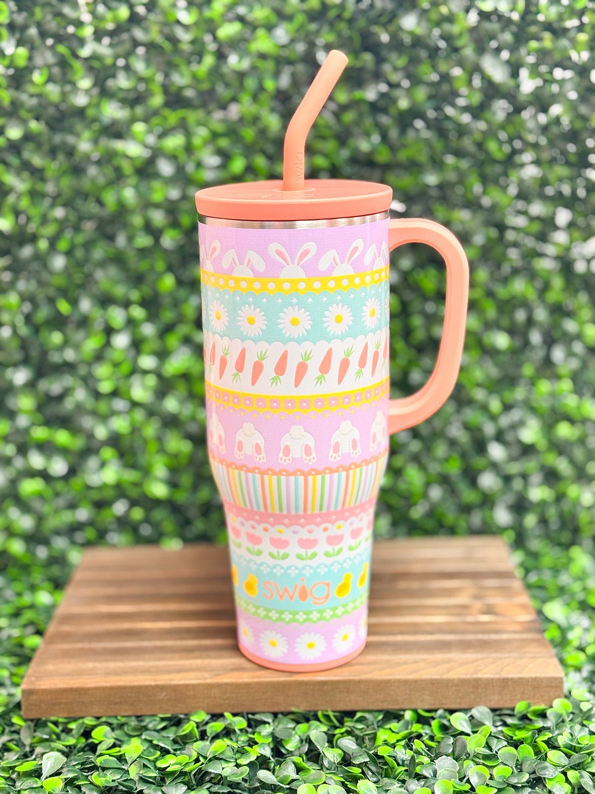 {FINAL SALE} Bunny Trail Mega Mug 40oz - The Pink Pineapple 850