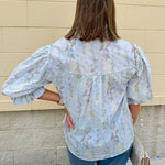{FINAL SALE} Butterfly Garden Ruffle Top - The Pink Pineapple 850