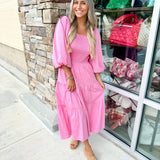 {FINAL SALE} Charm & Charisma Tier Maxi Dress - The Pink Pineapple 850