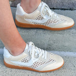 {FINAL SALE} [Chinese Laundry] Tropics Woven Sneaker - The Pink Pineapple 850