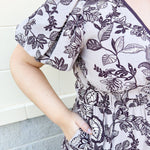 {FINAL SALE} Cider Toasting Tiered Midi Dress - The Pink Pineapple 850