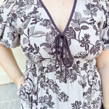 {FINAL SALE} Cider Toasting Tiered Midi Dress - The Pink Pineapple 850