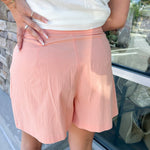 {FINAL SALE} Claim To Love Linen Bermuda Shorts - The Pink Pineapple 850
