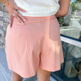 {FINAL SALE} Claim To Love Linen Bermuda Shorts - The Pink Pineapple 850