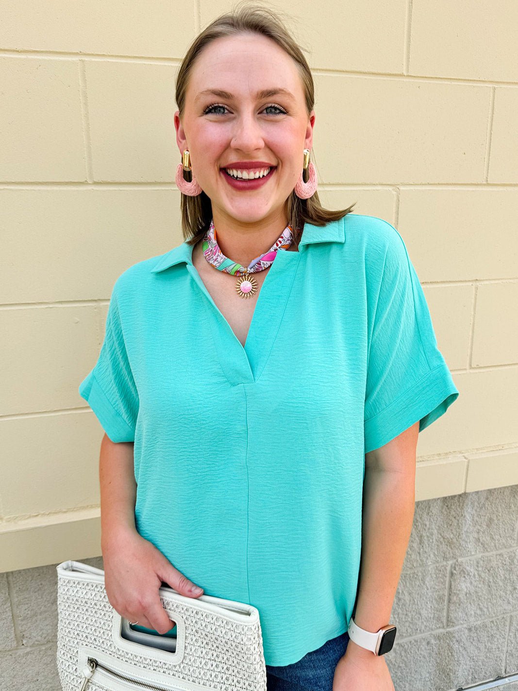 {FINAL SALE} Coastal Breeze Dolman Top - The Pink Pineapple 850