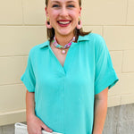 {FINAL SALE} Coastal Breeze Dolman Top - The Pink Pineapple 850