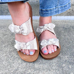 {FINAL SALE} [Corkys] Take A Bow Sandals - The Pink Pineapple 850