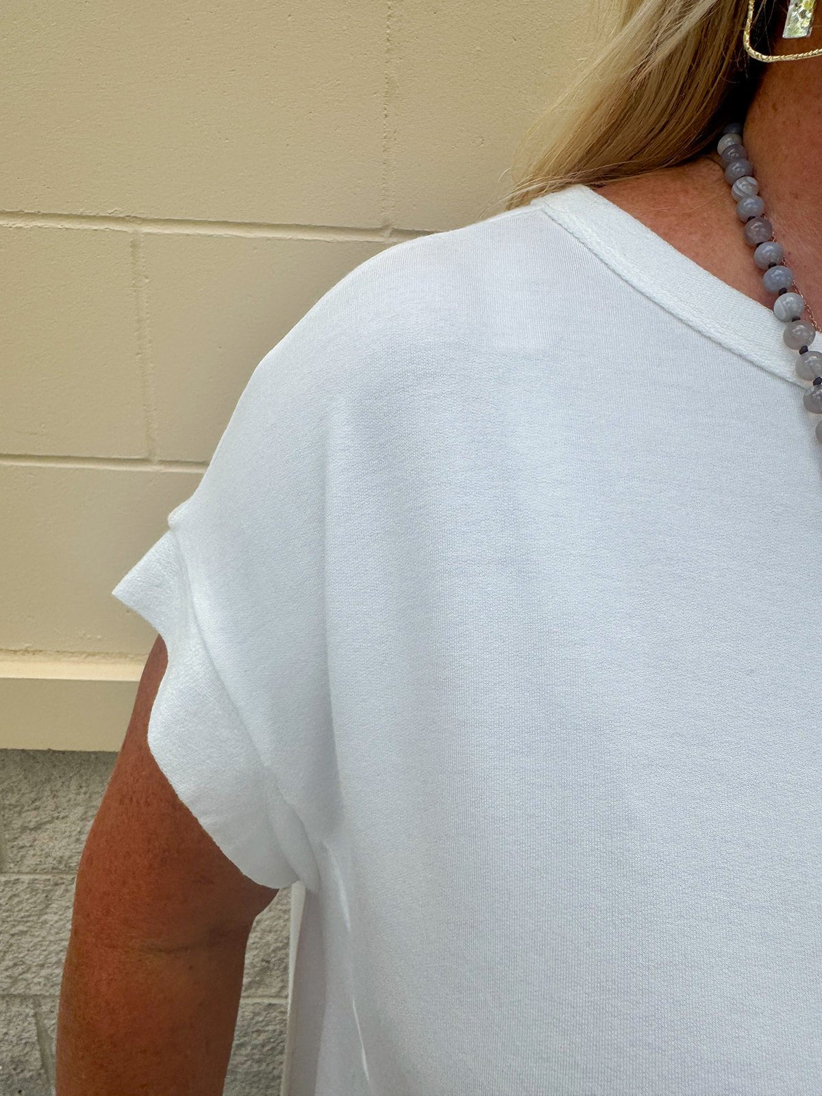 {FINAL SALE} Cosmos With The Girls French Terry Top - The Pink Pineapple 850