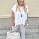 {FINAL SALE} Cosmos With The Girls French Terry Top - The Pink Pineapple 850