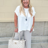 {FINAL SALE} Cosmos With The Girls French Terry Top - The Pink Pineapple 850