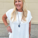 {FINAL SALE} Cosmos With The Girls French Terry Top - The Pink Pineapple 850