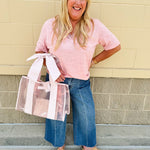 {FINAL SALE} Cotton Candy Kiss V - Neck Top - The Pink Pineapple 850