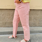 {FINAL SALE} [Daze] Rosewater High Rise Ankle Flare Jean - The Pink Pineapple 850