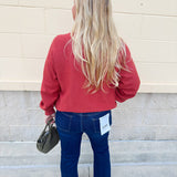 {FINAL SALE} [Dear John] Jeanne Mid - Rise Cropped Flare Jeans in Richmond - The Pink Pineapple 850