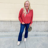 {FINAL SALE} [Dear John] Jeanne Mid - Rise Cropped Flare Jeans in Richmond - The Pink Pineapple 850