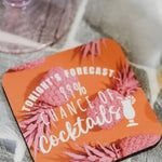 {FINAL SALE} Drink Ink Coasters - The Pink Pineapple 850