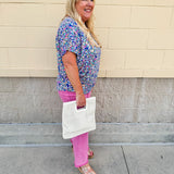 {FINAL SALE} Final Touch Floral Poncho Top - The Pink Pineapple 850