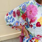 {FINAL SALE} Floral Escape Dolman Mini Dress - The Pink Pineapple 850