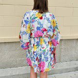 {FINAL SALE} Floral Escape Dolman Mini Dress - The Pink Pineapple 850