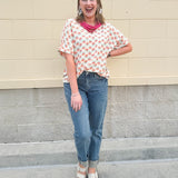 {FINAL SALE} Flower Picking Drop Shoulder Top - The Pink Pineapple 850