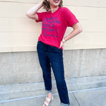 {FINAL SALE} Freedom, Fireworks, Stars & Stripes Graphic Tee - The Pink Pineapple 850