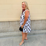 {FINAL SALE} FSU Seminole White Tiered Sleeveless Dress - The Pink Pineapple 850