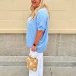 {FINAL SALE} Happy Hour Dolman Sleeve Top in Sky Blue - The Pink Pineapple 850