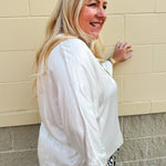 {FINAL SALE} Key to my Heart Satin Blouse {Made in Italy} - The Pink Pineapple 850