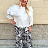 {FINAL SALE} Key to my Heart Satin Blouse {Made in Italy} - The Pink Pineapple 850