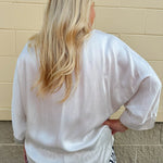 {FINAL SALE} Key to my Heart Satin Blouse {Made in Italy} - The Pink Pineapple 850