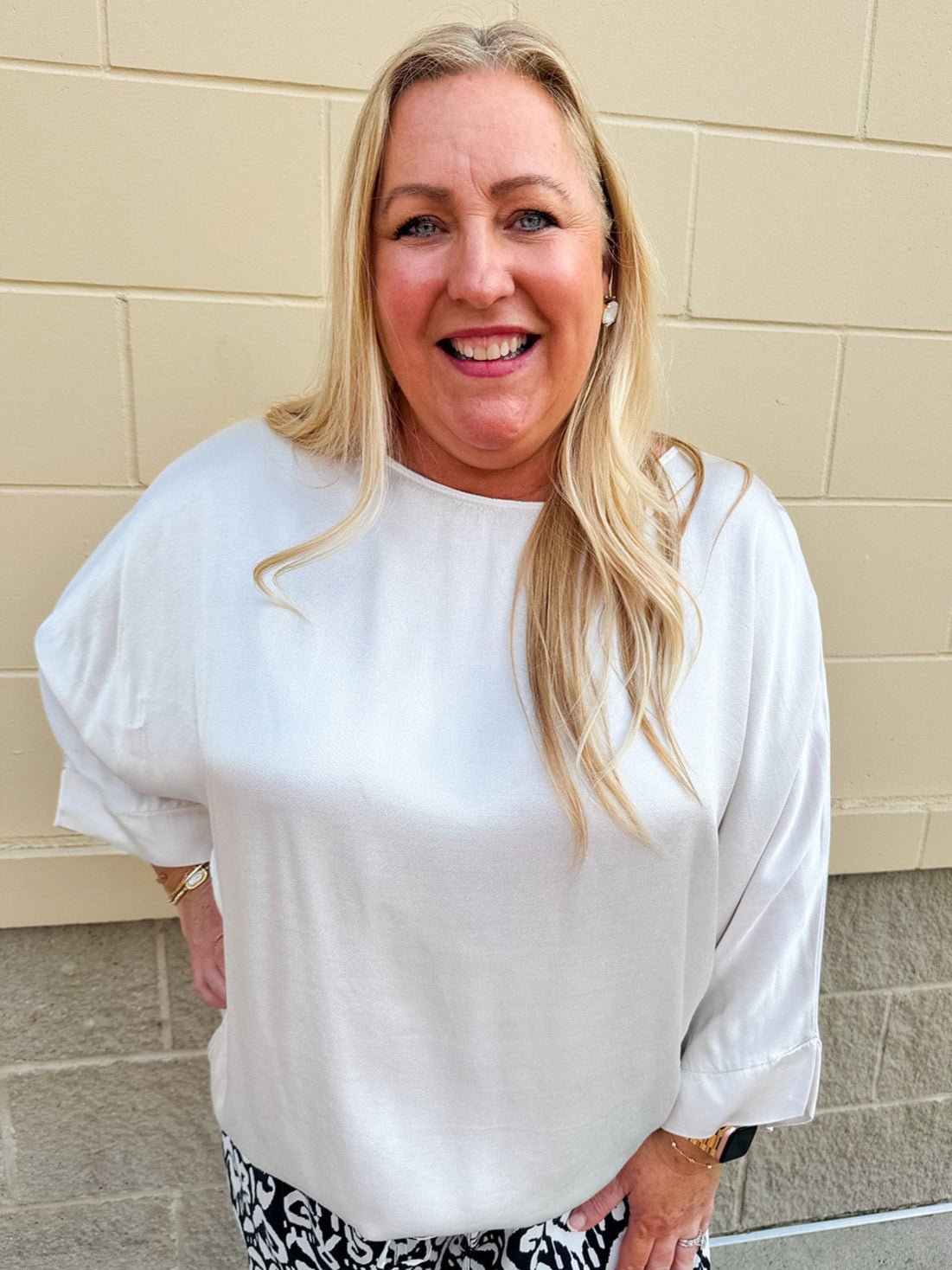 {FINAL SALE} Key to my Heart Satin Blouse {Made in Italy} - The Pink Pineapple 850