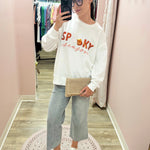{FINAL SALE} [Mary Square] Sarah Spooky Season Sweatshirt - The Pink Pineapple 850