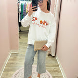 {FINAL SALE} [Mary Square] Sarah Spooky Season Sweatshirt - The Pink Pineapple 850