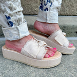 {FINAL SALE} [Matisse] Sunda Raffia Bow Sandals - The Pink Pineapple 850