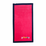 {FINAL SALE} Mudpie Getaway Pink Beach Towel - The Pink Pineapple 850