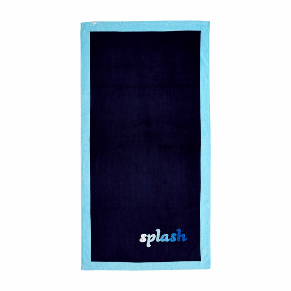 {FINAL SALE} Mudpie Splash Navy Beach Towel - The Pink Pineapple 850