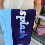 {FINAL SALE} Mudpie Splash Navy Beach Towel - The Pink Pineapple 850