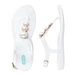 {FINAL SALE} Oka - B Maisie T - Strap Sandals - Salt - The Pink Pineapple 850