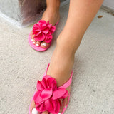 {FINAL SALE} Oka - B Vivie Flip Flops - Electric Pink - The Pink Pineapple 850