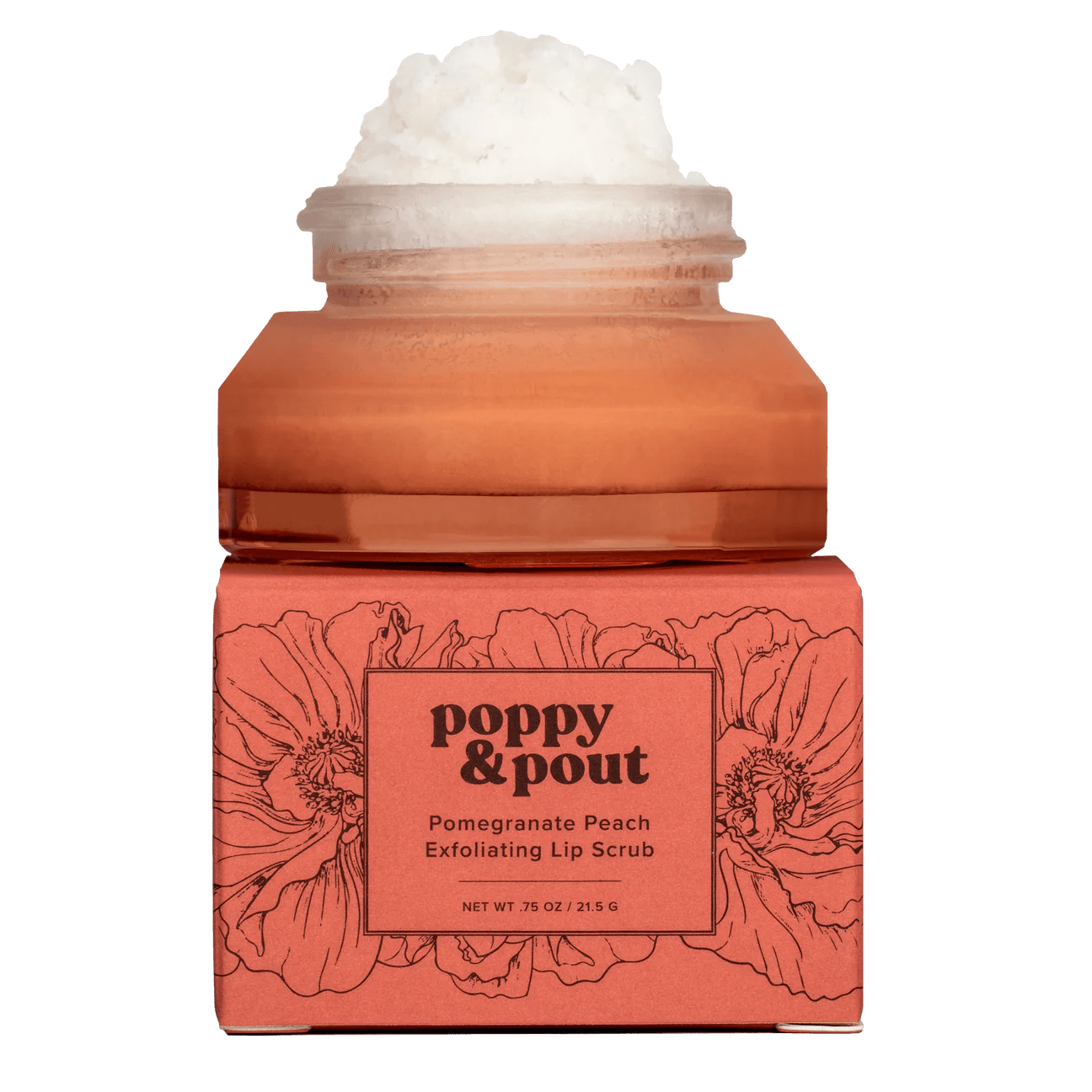 {FINAL SALE} Poppy & Pout Lip Scrub - Pomegranate Peach - The Pink Pineapple 850