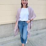 [FINAL SALE] Ruffle Reverie Duster in Mauve - The Pink Pineapple 850